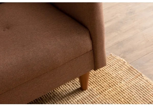 NARA kétszemélyes kanapé barna