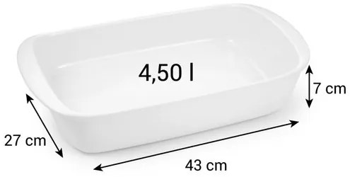 Tescoma DELICIA sütőedény, 43 x 27 cm, 43 x 27 cm, XL
