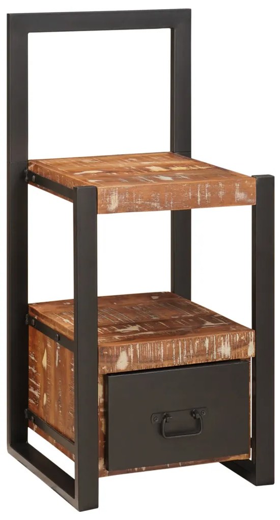 Valet állvány Többszínű 40x40x90 cm Szilárd Fa Újrahasznosított
