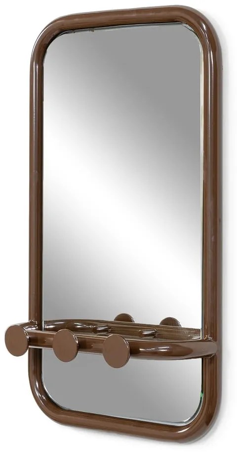 Sötétbarna fém fogas panel 35x60x11 cm Retro – Spinder Design