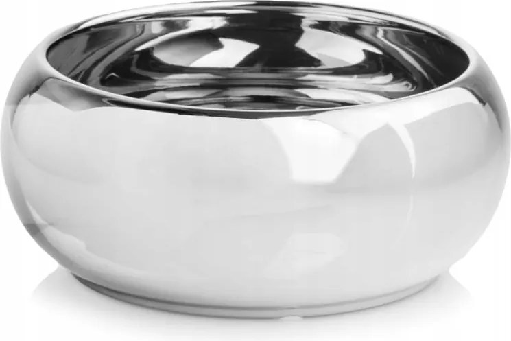 Virágtartó tál kerámia ezüst 31.055.24 Polnix 24x24x10cm