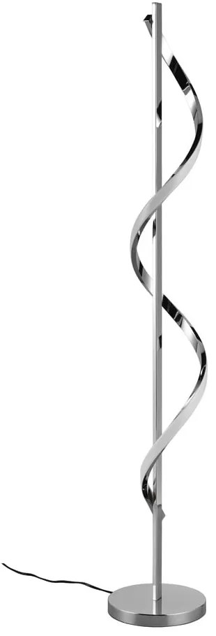 Fényes ezüstszínű LED szabályozható állólámpa (magasság 120 cm) Isabel – Reality