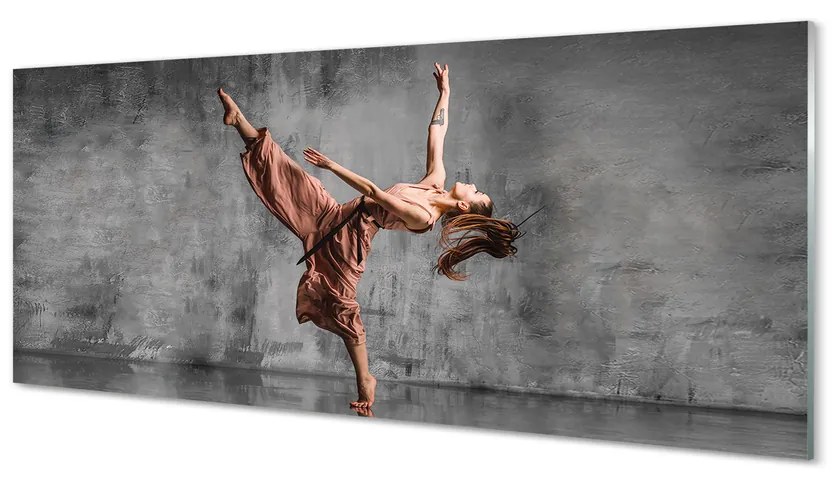 Üvegképek Női hosszú haj tánc 120x60cm