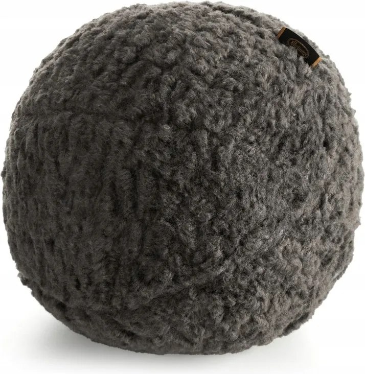 Bukla gömb párna 24 cm átmérővel, ezüst