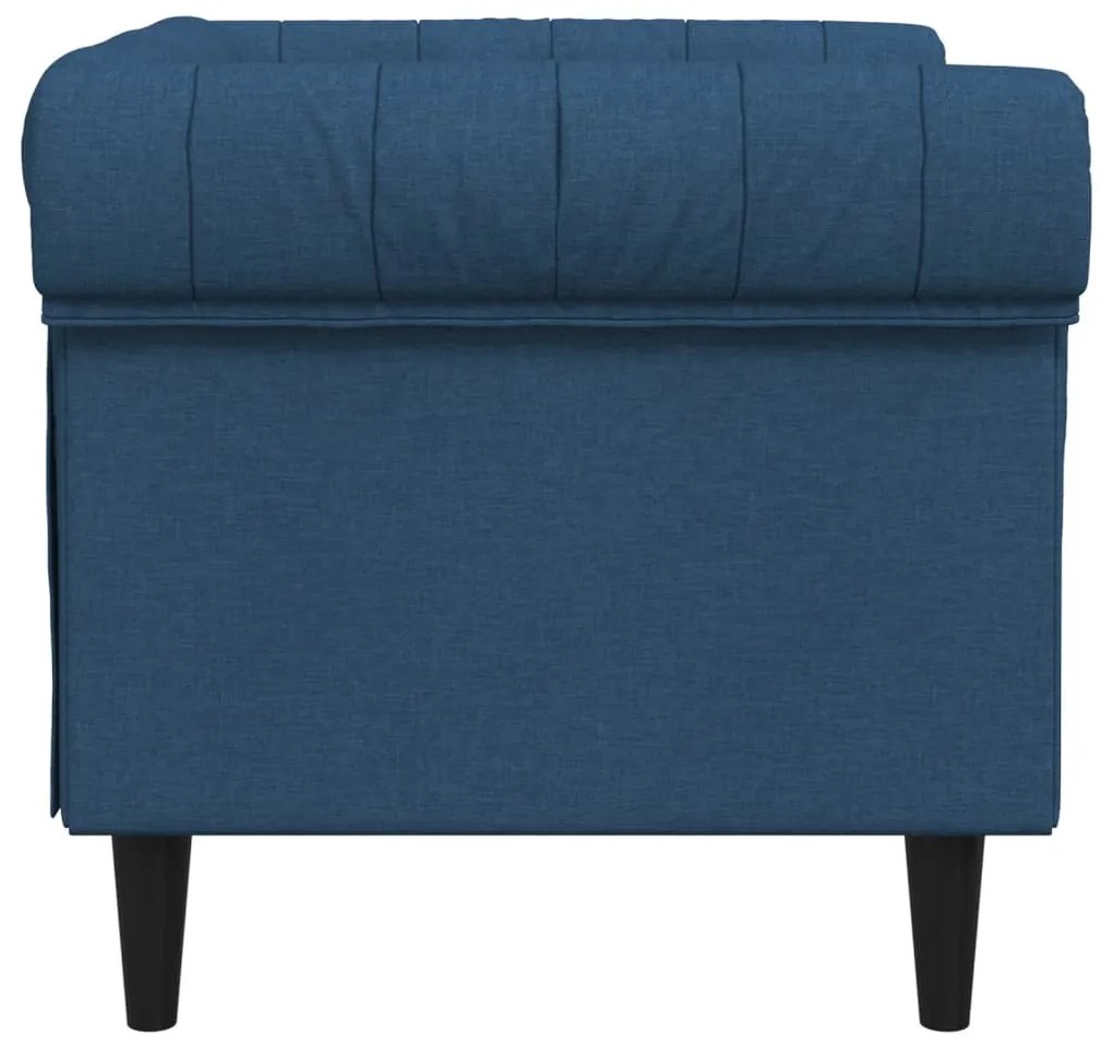 vidaXL kék szövet Chesterfield kanapé