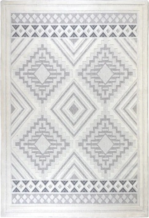 Desire Szőnyeg 30918A Rombusz Modern Krémszürke 80x150