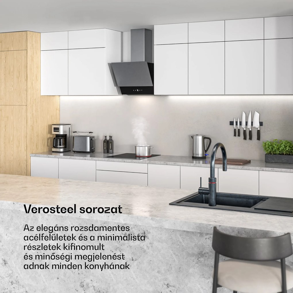 Klarstein Verosteel üvegkerámia főzőlap | 3 zóna | Minimalista, Erőteljes | 5000 W | 45 cm