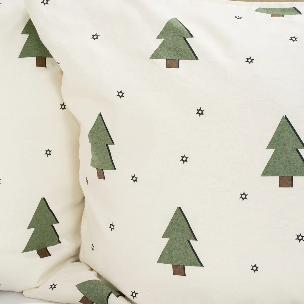 4Home Little Trees flanel ágyneműhuzat, 140 x 200 cm, 70 x 90 cm