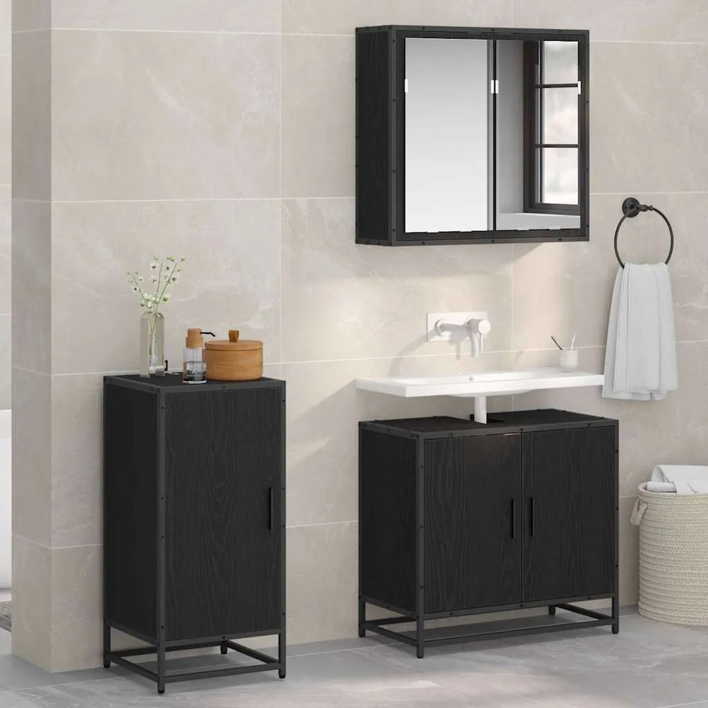 Széf Musta tammi 35 x 35.5 x 76 cm Faanyag