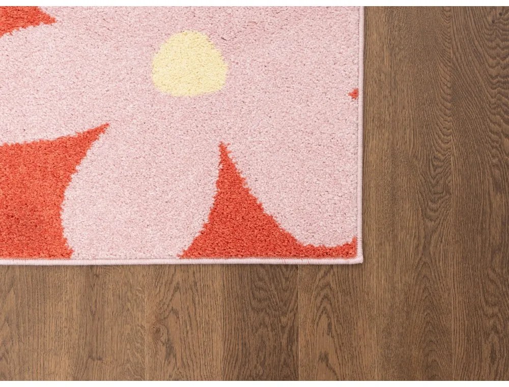 Piros-rózsaszín gyerek szőnyeg 80x150 cm Lolly Coral – FD