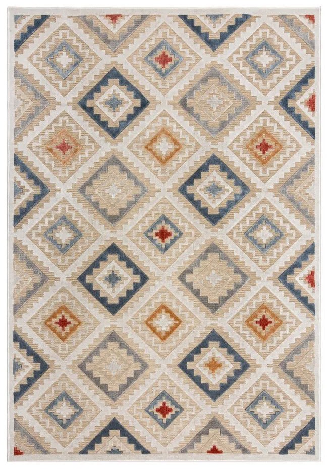 Krémszínű kültéri-beltéri szőnyeg 120x170 cm Zion Natural – Flair Rugs
