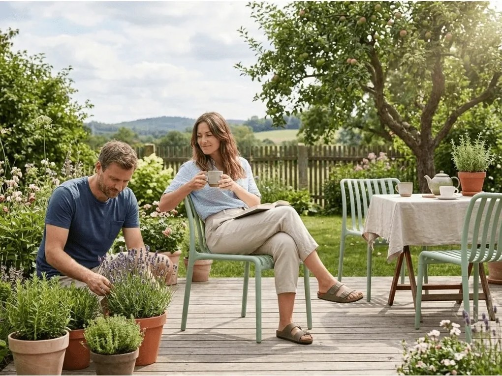Műanyag szék TREGO, zöld