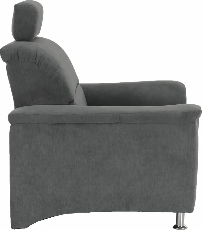 Fotel, szürke szövet, SANTIAGO