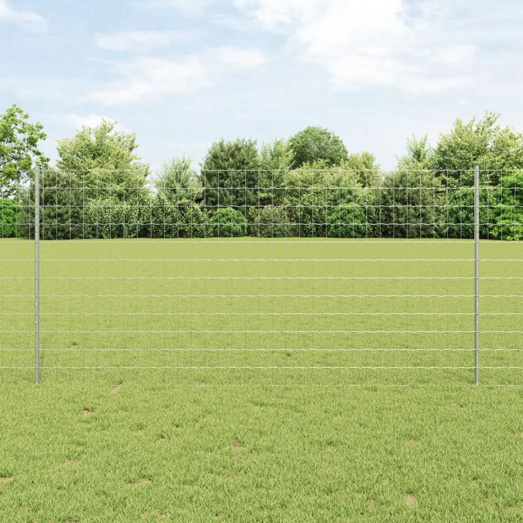 Kerti Kerítés Tekercs Készlet 2 db Horganyzott acél 10 x 1.2 méter