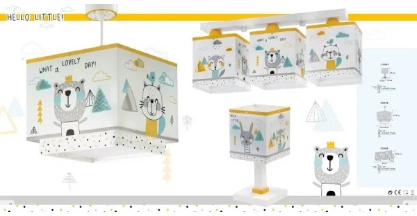 Dalber D-73241 - Gyerek lámpa HELLO LITTLE 1xE14/40W/230V