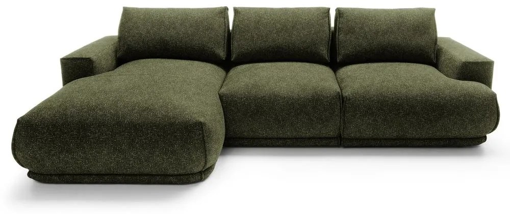 Sarokkanapé Dita (B) (sötétzöld + fekete). Akció -15%. 1100319