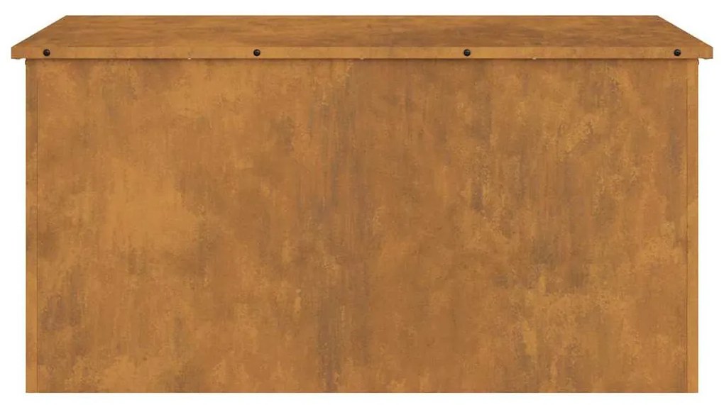 Kültéri Tároló Doboz Barna 100 x 50.5 x 50 cm időjárásálló acél