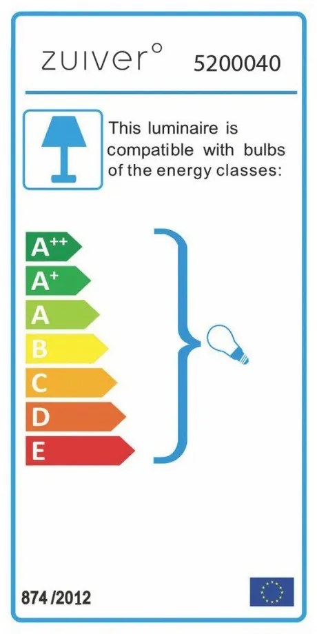 Moody fehér asztali lámpa - Zuiver