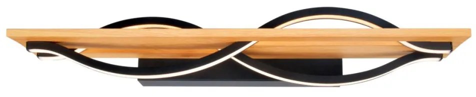 Italux Conato WL-23848-30W-BK-GD Fali lámpa 2x14W/LED 3000K 530lm IP20