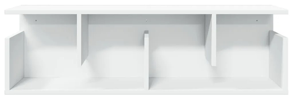 fehér szerelt fa faliszekrény 100 x 20 x 30 cm