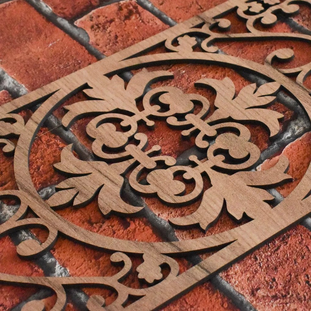 DUBLEZ | 3D falpanel a nappaliba - Rusztik