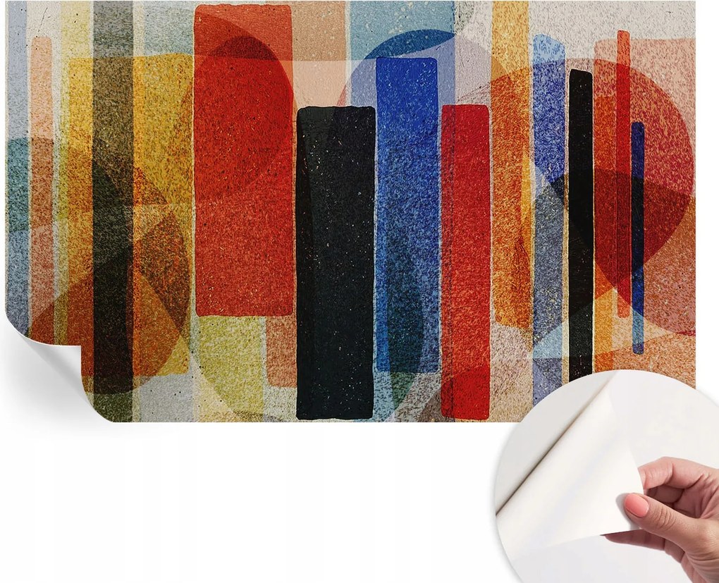 Design fali fotótapéta öntapadós geometrikus formák 416x254