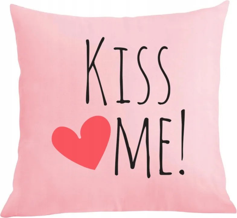 Párna párnahuzat Ajándék Kiss Me