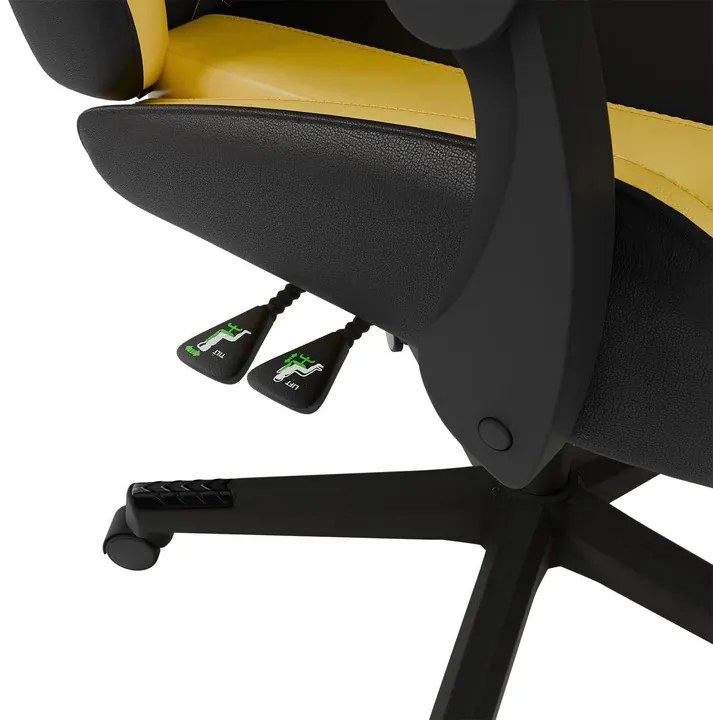 Juskys HyperSeat irodai szék - fekete/sárga