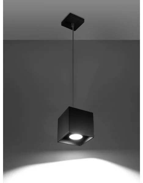 Csillár zsinóron QUAD 1 1xGU10/40W/230V fekete