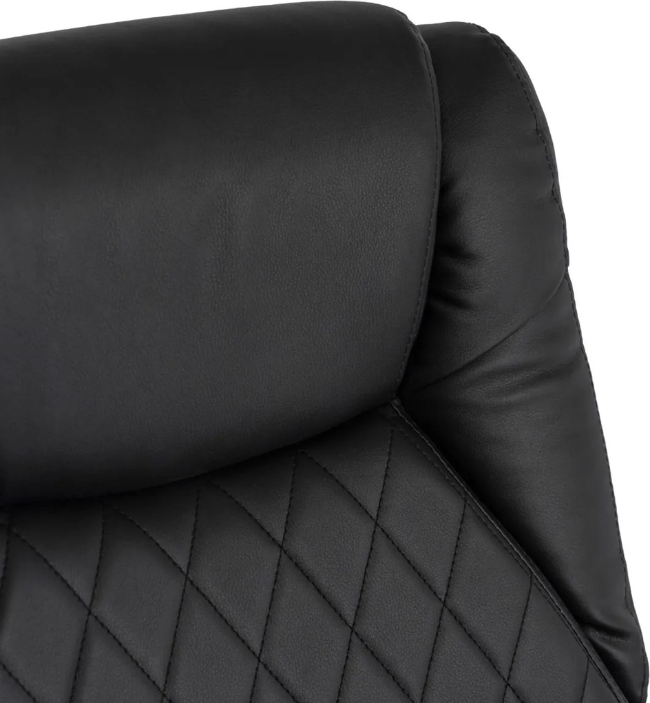 Forgószék masszírozó funkcióval, fűthető funkcióval, fekete színben. GIORGIO