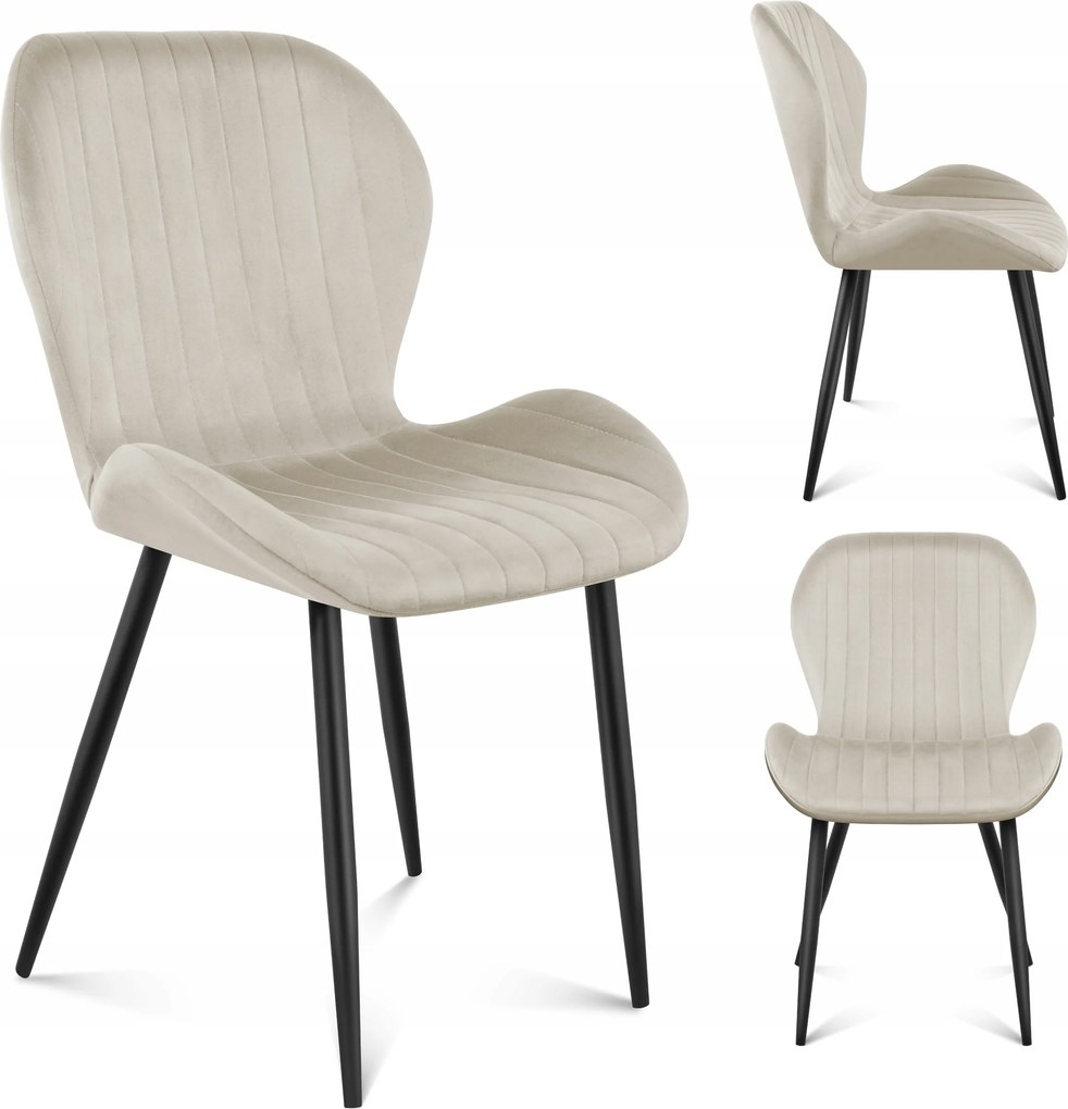 Loft velúr szék Mark Adler bézs étkező nappali szék íróasztalhoz