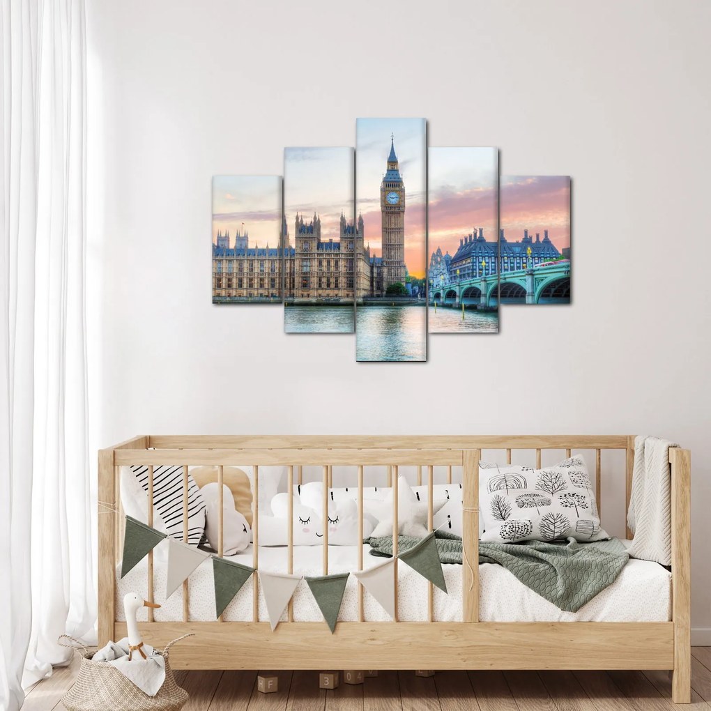 Kép - London pasztell színekben (150x105 cm)