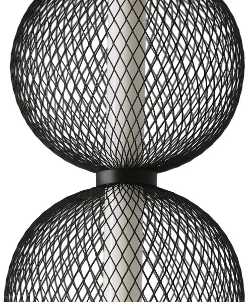 PUMA LED zsinóros függeszték LED/10W/230V, átm. 14 cm, fekete