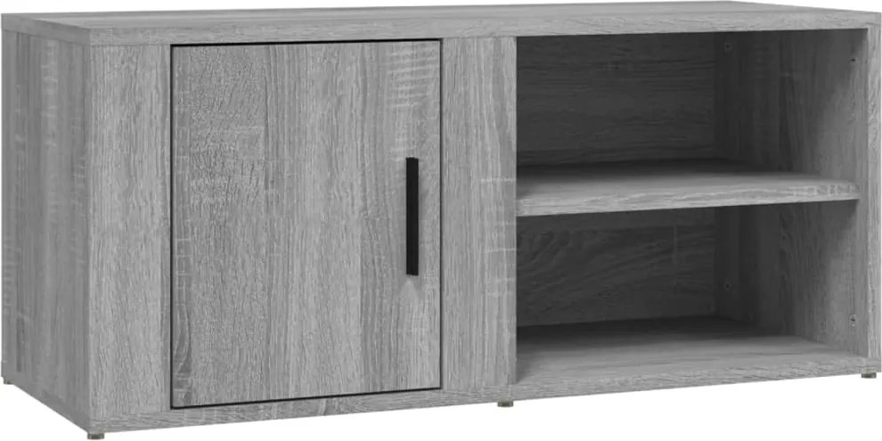 vidaXL szürke sonoma színű szerelt fa TV-szekrény 80x31,5x36 cm