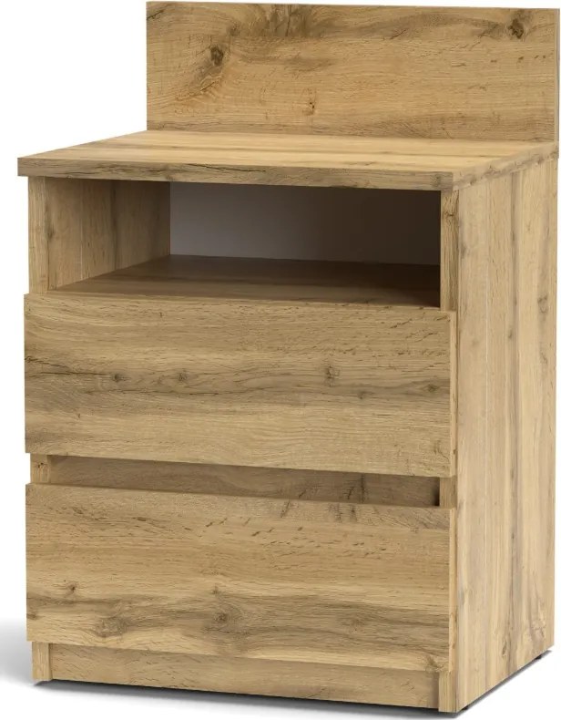 Éjjeliszekrény 2 Fiókos 40X59 CM Hálószoba Wotan Tölgy Modern MS1