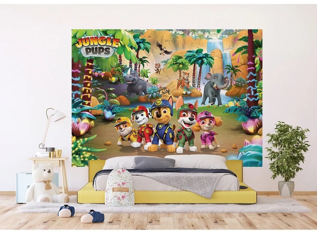 Gyerek fotótapéta Paw Patrol Jungle Pups 252 x 182cm, 4 darab