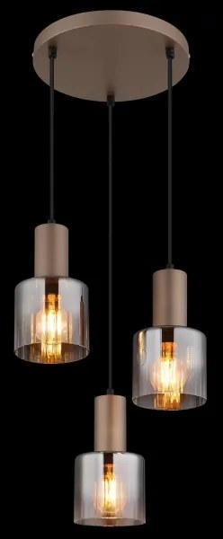 Globo 54318-3HR - Kábelcsillár WALTON 3xE27/40W/230V