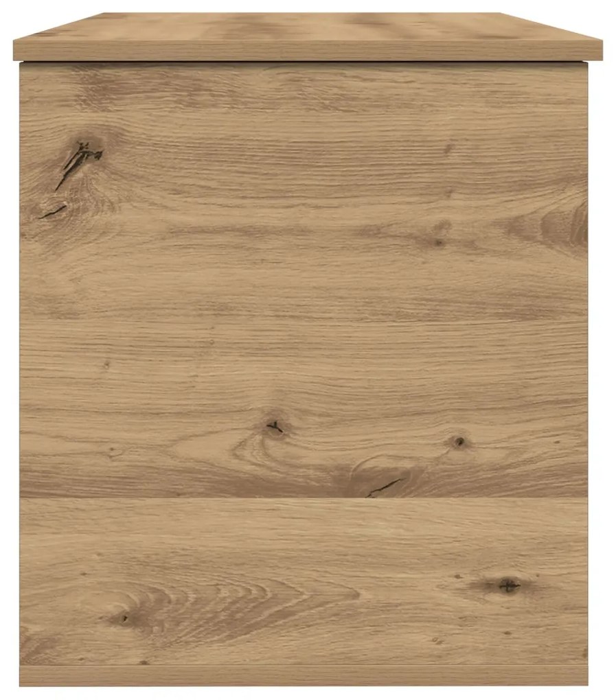 Tároló Doboza Fedéllel Kézműves Tölgy 100x42x46 cm Mérnöki Fa