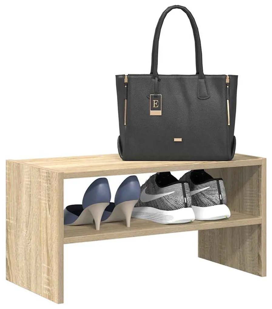 sonoma tölgy cipőtartó állvány halmozható 60 x 30 x 30,5 cm