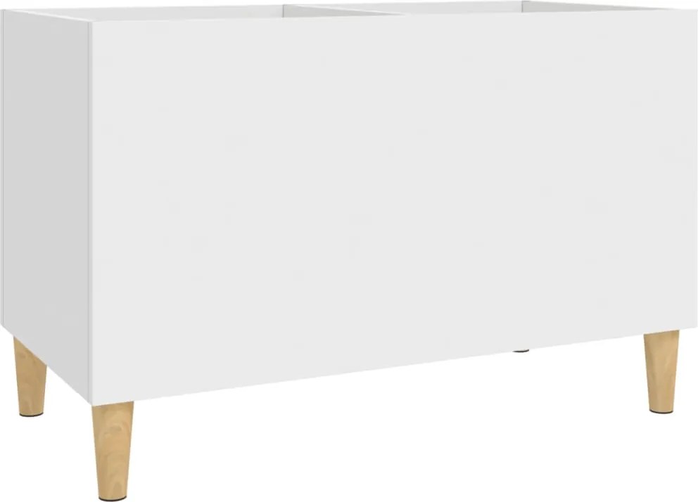vidaXL fehér szerelt fa hanglemezszekrény 74,5x38x48 cm