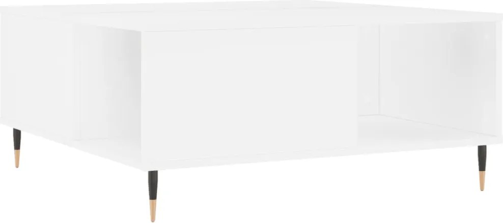 vidaXL fehér szerelt fa dohányzóasztal 80x80x36,5 cm