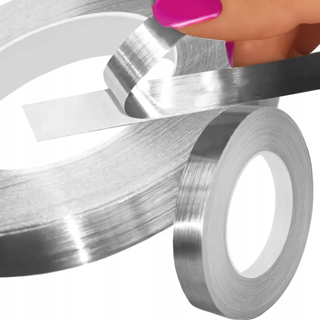 Dekorációs szalag Dekoratív öntapadós dekoráció Ezüst 1,5 cm x 50 m