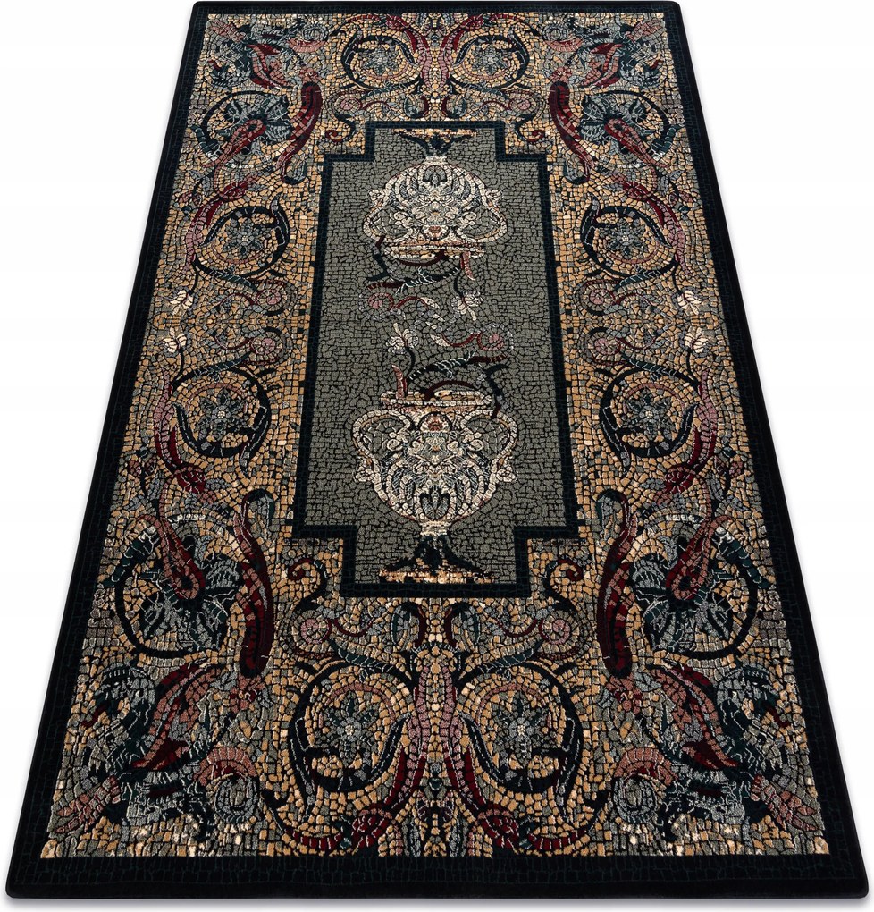 Lengyel Szőnyeg 235x350 Mozaik navy Gyapjú #POL335