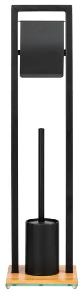 WENKO 24751100 - WC szett BAMBU⁠SA 18x72,5 cm fekete/barna