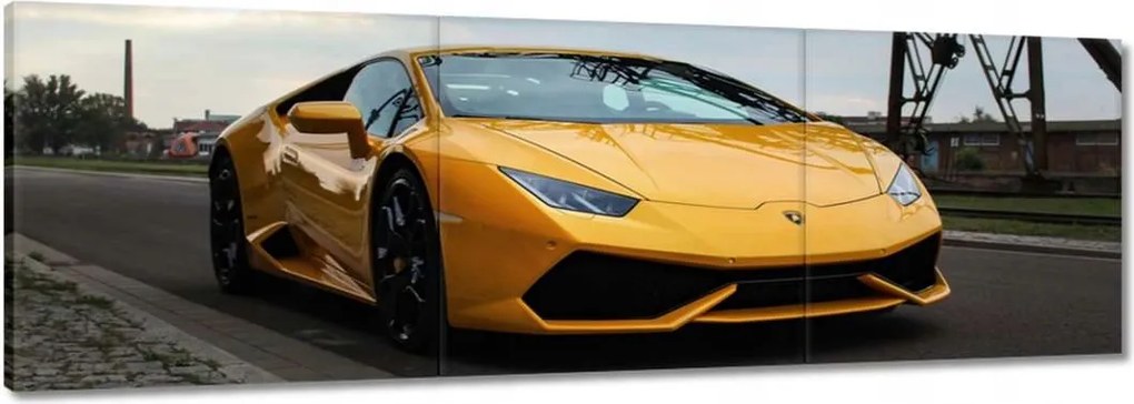 Vászonkép 150x50 Sárga sportautó