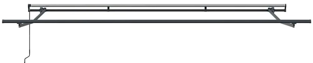 Behúzható napellenző Fehér 500 × 350 cm szövet