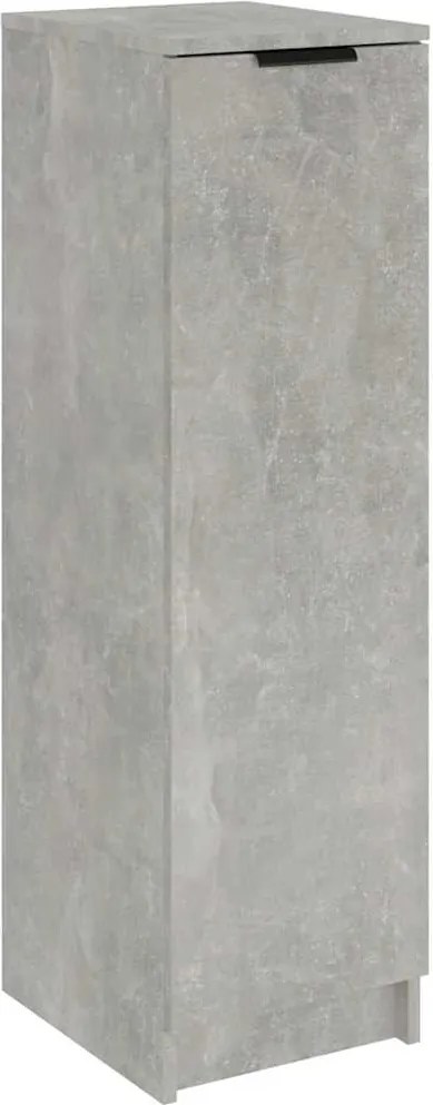 vidaXL betonszürke szerelt fa cipősszekrény 30 x 35 x 100 cm