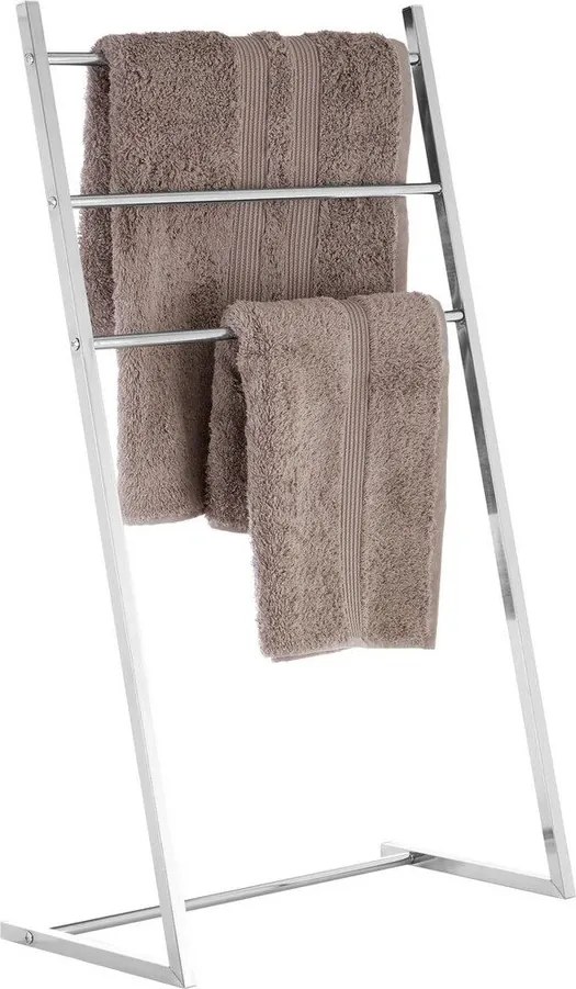 Ezüstszínű fém törölközőtartó állvány Dara – Premier Housewares
