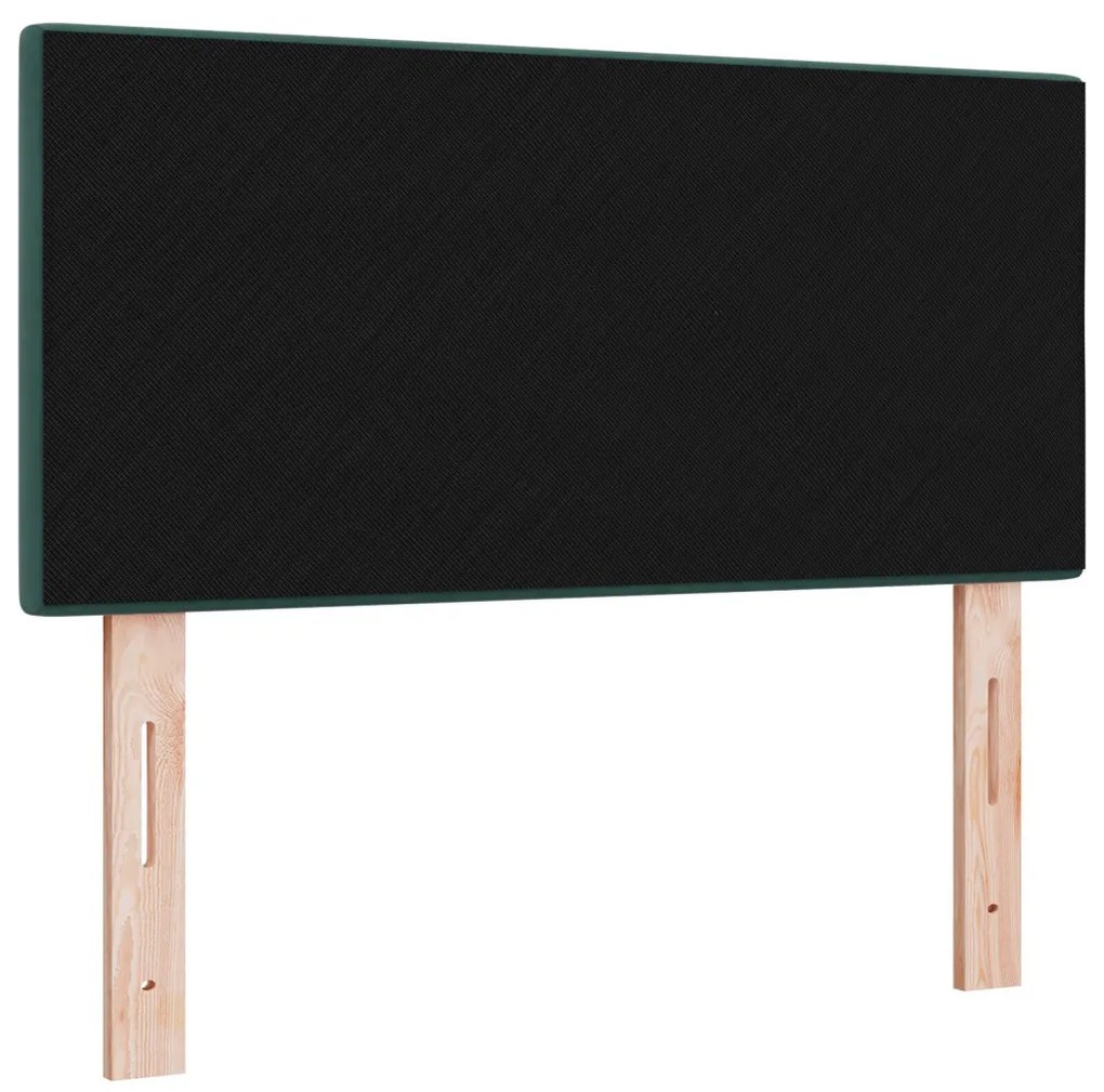 Fejtámla Gombos Díszítésű Sötét Zöld 90 cm Bársony