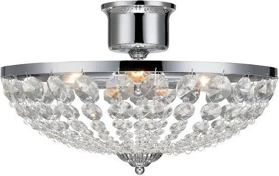 MARKSLÖJD 105316 GRANSO Kristály Mennyezeti Lámpa Króm E14 IP20